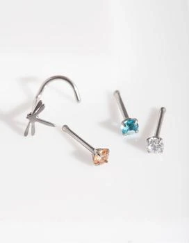 Lovisa | Rhodium Dragonfly Diamante Nose Pack,商家Premium Outlets,价格¥136