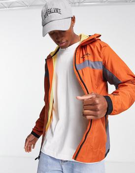 new balance 2002r代购, New Balance | New Balance R.W.T lightweight woven jacket in rust商品图片 5折