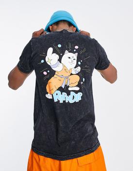 Rip N Dip | RIPNDIP power t-shirt in black with chest and back print商品图片,
