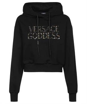 推荐Versace goddess studded crop hoodie商品