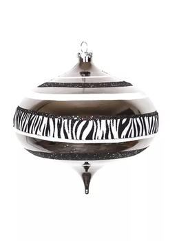 推荐Safari Black and White Zebra Stripes Onion Drop Christmas Ornament 8 Inch (200mm)商品