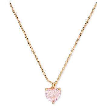 kate spade项链, Kate Spade | Gold-Tone Birthstone Heart Pendant Necklace, 16" + 3" extender商品图片 