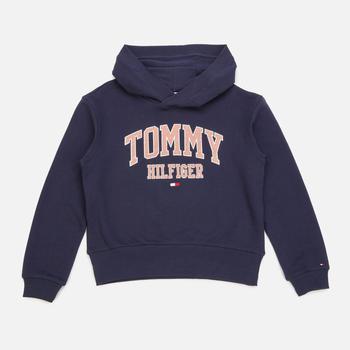 推荐Tommy Hilfiger Girls' Essential Varsity Hoodie - Twilight Navy商品