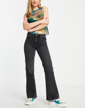 美国Topshop, Topshop | Topshop 90s flare jean in washed black商品图片 