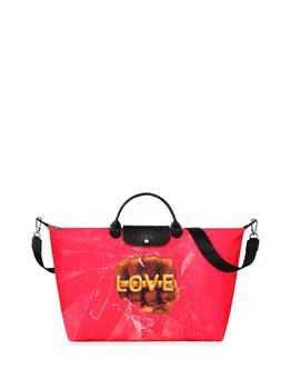 推荐Longchamp `Longchamp X Toiletpaper` `Le Pliage Love` Unisex Travel Bag商品