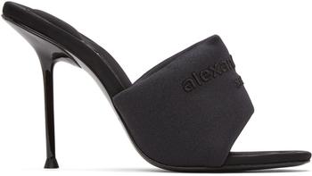 alexander wang鞋, Alexander Wang | Black Sienna Mule Heeled Sandals商品图片 