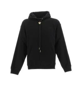 Versace | Versace Logo Embroidered Drawstring Hoodie 4.7折, 独家减免邮费