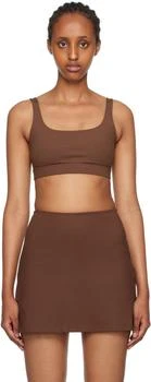 Girlfriend Collective | Brown Andy Sport Bra,商家SSENSE CA,价格¥303