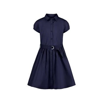 Nautica | Big Girls Uniform Belted Poplin Shirt Dress 5.9折