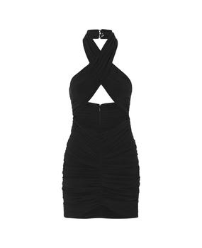 推荐Mini Dress In Black Crepe De Chine商品