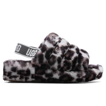 ugg帽子, UGG | UGG Women's Fluff Yeah Slide Panther Print - Stormy Grey商品图片 5折