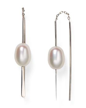商品珍珠耳环Cultured Freshwater Pearl Threader Earrings图片