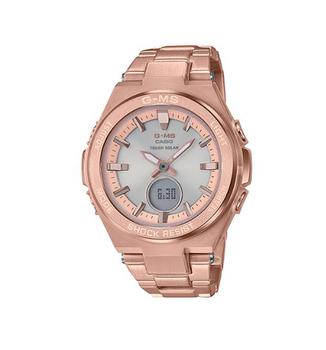 卡西欧剑鱼石英表, Casio | Baby-G Alarm World Time Quartz Analog-Digital Ladies Watch MSGS200DG-4A商品图片 7.3折