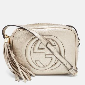 推荐Gucci Gold Leather Small Soho Disco Crossbody Bag商品