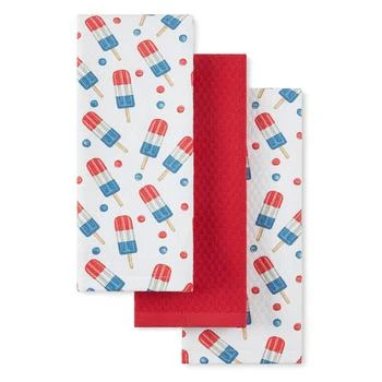 Martha Stewart | Rocket Ice Pop Stripesicle Kitchen Towel 16" x 28", 3 Pk,商家Macy's,价格¥246