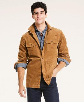 product Embroidered Stretch Corduroy Shirt Jacket image