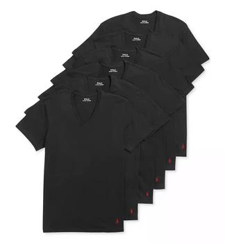 Ralph Lauren | Men's 5+1 Free Bonus Pack. Cotton Classic-Fit V-Neck Undershirts,商家Macy's,价格¥370