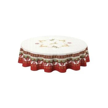 Laural Home | Simply Christmas 70" Round Tablecloth,商家Macy's,价格¥558