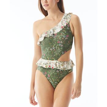 Vince Camuto | Women's Ruffled One-Shoulder One-Piece Swimsuit商品图片,6折