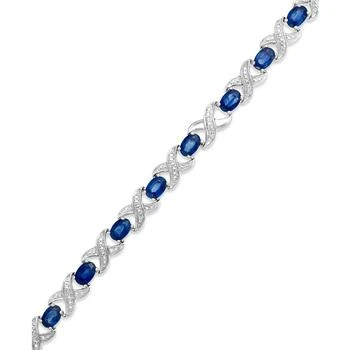 Macy's | Gemstone and Diamond Accent XO Bracelet in Sterling Silver,商家Macy's,价格¥2919