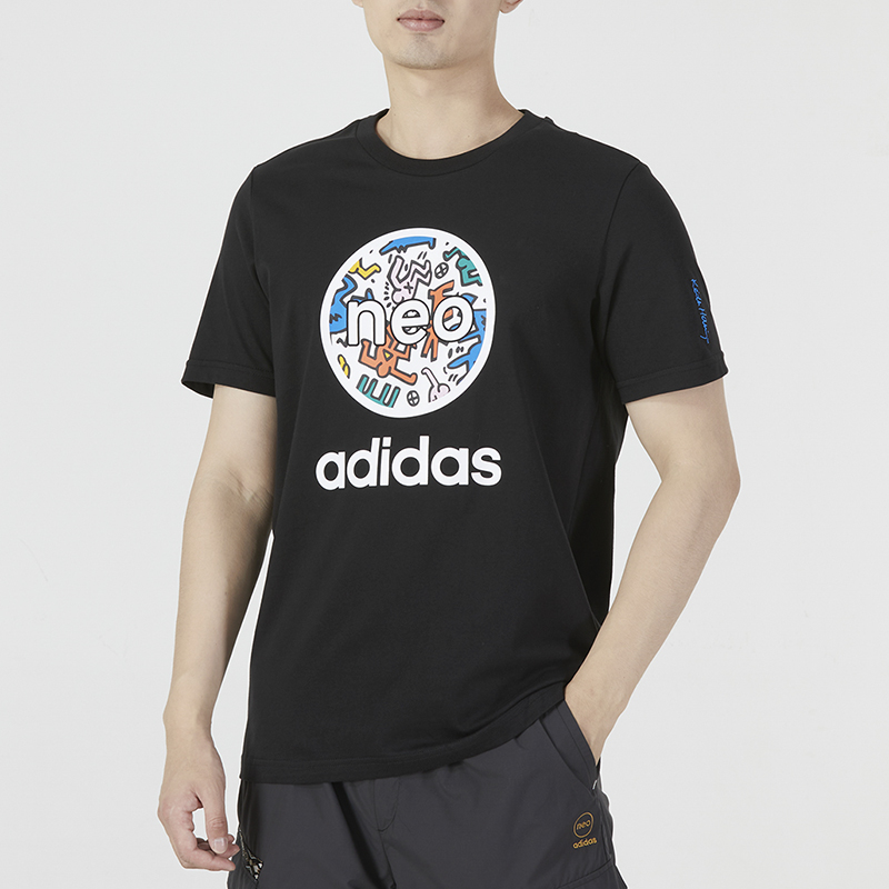 Adidas | U KH LOGO TEE男女运动休闲短袖T恤商品图片,5.7折, 包邮包税
