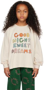 推荐Kids Off-White 'Goodnight' Long Sleeve T-Shirt商品