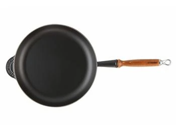 Le Creuset | Poêle 28cm en fonte émaillée noire avec manche en bois,商家The Village Outlet,价格¥1475