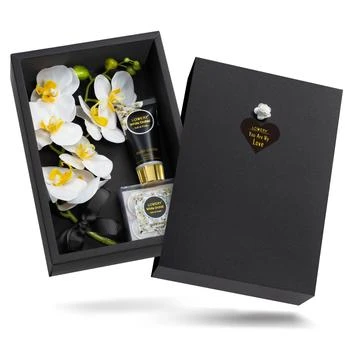 推荐Lovery Home Spa Gift Baskets - Plant Essential Oil with White Orchid Soap Petals商品