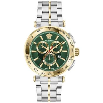 Versace | Men's Swiss Chronograph Aion Two-Tone Stainless Steel Bracelet Watch 45mm 