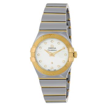 推荐Omega Constellation 18K Yellow Gold And Stainless Steel Quartz Women's Watch 123.20.27.60.55.005商品