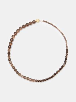 商品Completedworks | Smoky quartz & 14kt gold-plated beaded necklace,商家MATCHESFASHION,价格¥1870图片
