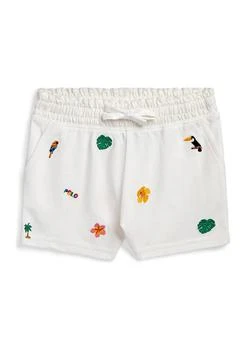 Ralph Lauren | Lauren Childrenswear Girls 2 6X Tropical Cotton Mesh Shorts,商家Belk,价格¥126