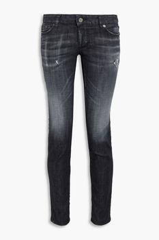 product Distressed faded low-rise skinny jeans image