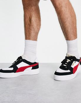 推荐Puma CA Pro trainers in white and red商品