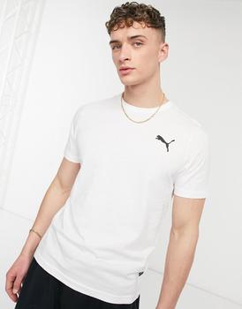 Puma Essentials cat logo t-shirt in all white product img