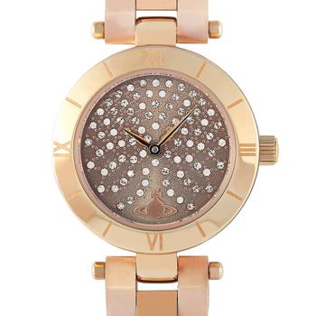 Vivienne Westwood Westbourne Stone Rose Gold-Tone Stainless Steel Watch VV092CHRS