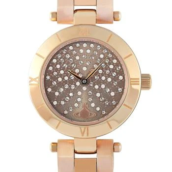 推荐Vivienne Westwood Westbourne Stone Rose Gold-Tone Stainless Steel Watch VV092CHRS商品