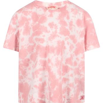monster, Munster | Tie dye logo t shirt in pink and white商品图片 4.4折×额外7.5折, 额外七五折