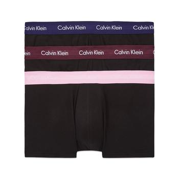更多ck内裤男, Calvin Klein | Calvin Klein Low Rise Cotton Stretch Trunks - Grape Glim/Pale Orchid/Purple Fuss商品图片 