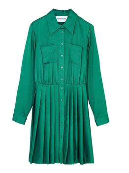 商品SILVIAN HEACH | Chemisier dress with front pince. Short folder skirt. Silvian Heach PGA22237 Green,商家Atterley,价格¥1366图片