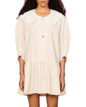 sandro连衣裙好用吗, Sandro | Cintia Embroidered Collar Dress商品图片 5折, 独家减免邮费