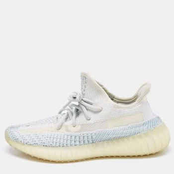 [二手商品] YEEZY | Yeezy x Adidas Blue/White Knit Fabric Boost 350 V2 Cloud White Non-Reflective Sneakers Size 37 1/3,商家The Luxury Closet,价格¥1919