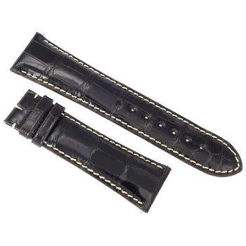 商品Hadley Roma | 24 MM Shiny Dark Brown Alligator Leather Strap,商家Jomashop,价格¥562图片