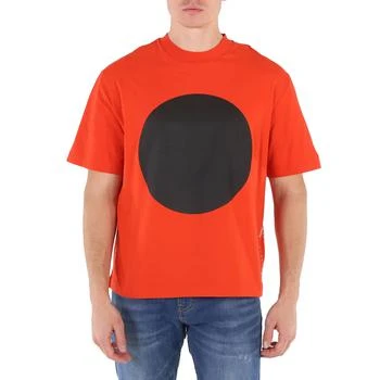 推荐X Craig Green Men's Orange Cotton Jersey Graphic Print T-Shirt商品