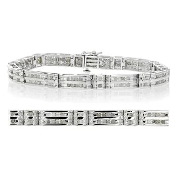 Vir Jewels | 1.75 cttw Men's Diamond Bracelet .925 Sterling Silver With Rhodium 9 Inch 12 Grams,商家Premium Outlets,价格¥3134
