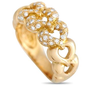 Van Cleef & Arpels, [二手商品] Van Cleef & Arpels | Van Cleef & Arpels 18K Yellow Gold Diamond Heart Ring商品图片 5.5折