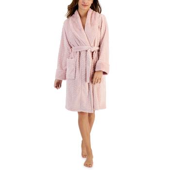 商品Charter Club | Women's Short Plush Cable Wrap Robe, Created for Macy's,商家Macy's,价格¥203图片