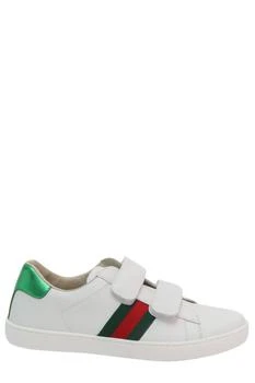 推荐Gucci Kids Logo Detailed Double Strap Sneakers商品
