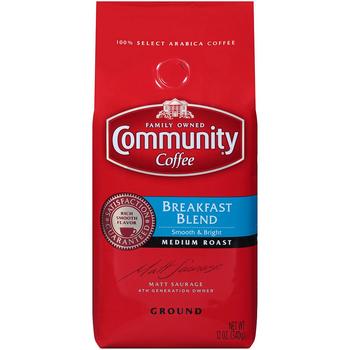 商品Community Coffee | Breakfast Blend Medium Roast Premium Ground Coffee, 12 Oz - 6 Pack,商家Macy's,价格¥477图片