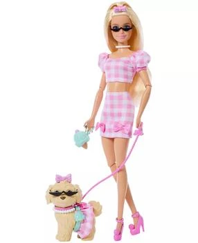 Barbie | Twinning Looks Fashion Doll with Pet Dog Matching Clothes and Accessories,商家Macy's,价格¥146